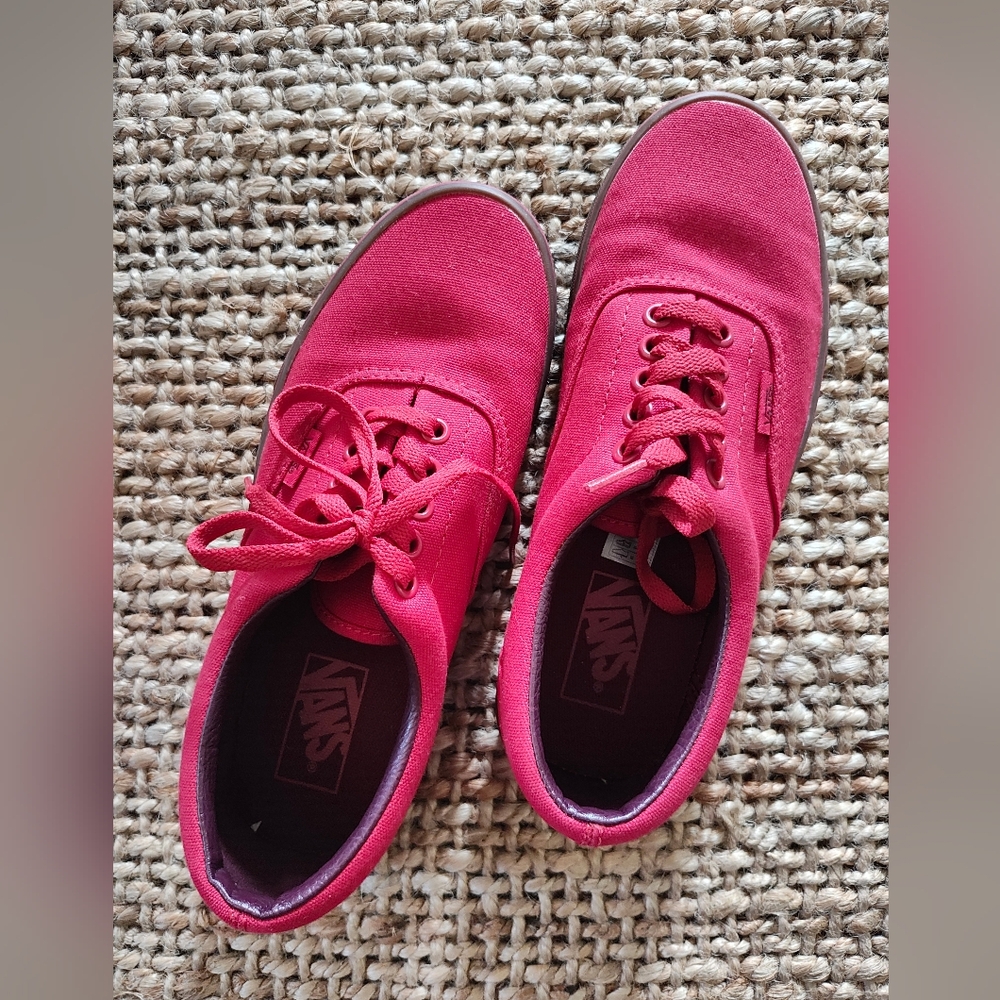 VANS red sneakers (Unisex)